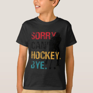 Camiseta Hockey Can#39;t Hockey Bye Retro Vintage 70#