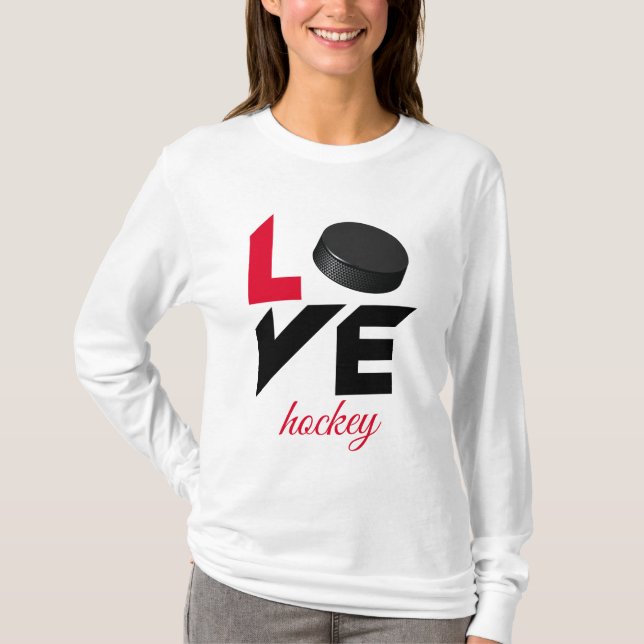 Camiseta Hockey com amor (Frente)
