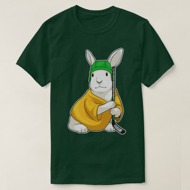 Camiseta Hockey com Bunny Ice (Frente do Design)
