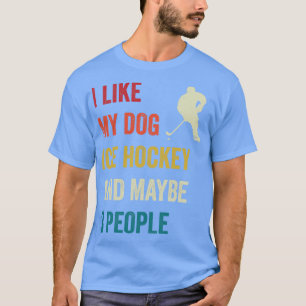 Camiseta Hockey com gelo e meu goleiro de hóquei no gelo