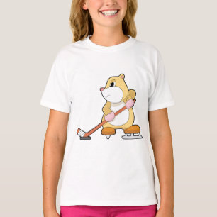 Camiseta Hockey com hóquei em gelo com Hamster