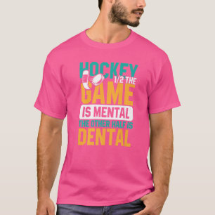 Camiseta Hockey com Jogador de Hóquei do Gelo