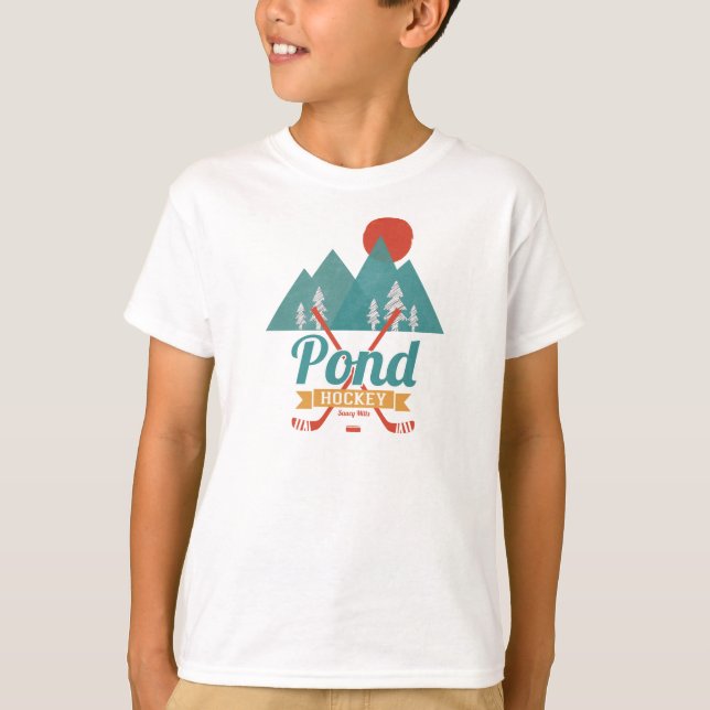 Camiseta Hockey com Jovens Retro Pond (Frente)