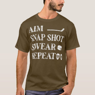 Camiseta Hockey com Pau de Puck Hockey com Equipamento de H