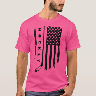 Camiseta Hockey com Roupa de Hockey com Bandeira Americana