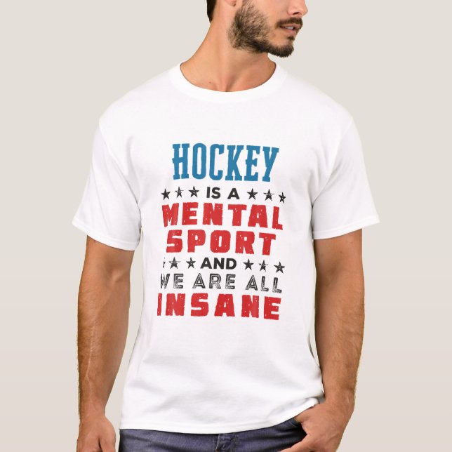 Camiseta Hockey É Um Treinador Engraçado De Jogadores Menta (Frente)