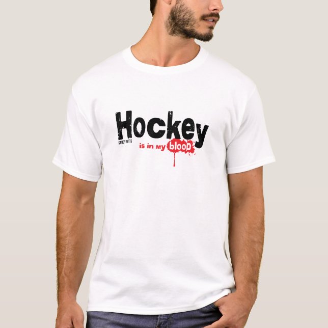Camiseta Hockey está no meu sangue (Frente)