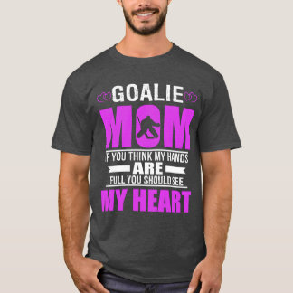Camiseta Hockey Goalie Mãe Melhor Mães Presente Retro