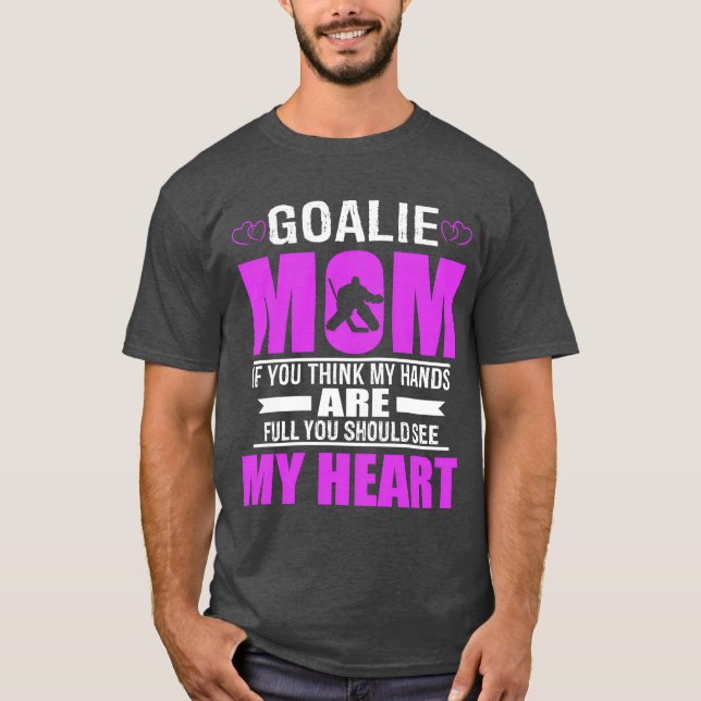 Camiseta Hockey Goalie Mãe Melhor Mães Presente Retro (Frente)