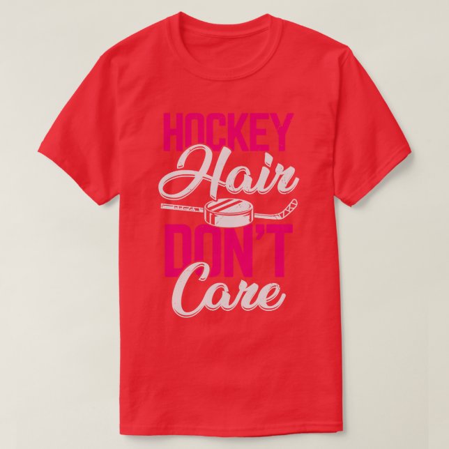 Camiseta Hockey Hair Dont Care (Frente do Design)