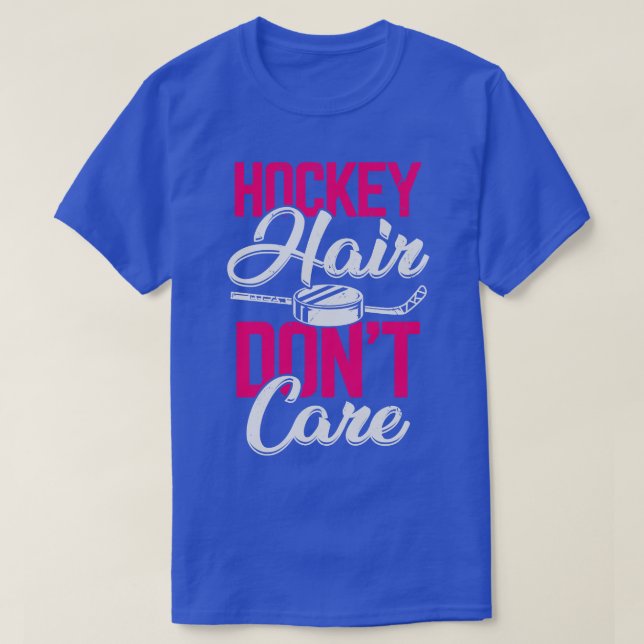 Camiseta Hockey Hair Dont Care (Frente do Design)