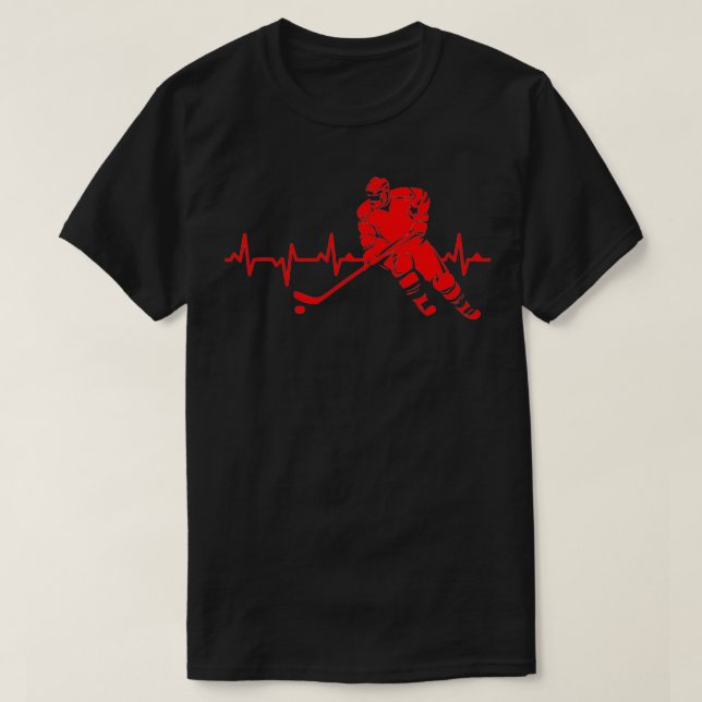 Camiseta Hockey Heartbeat (Frente do Design)