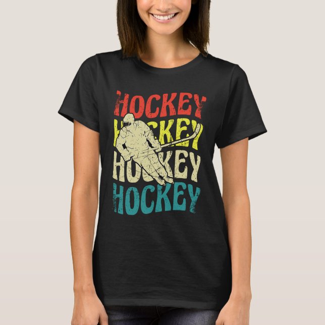 Camiseta Hockey Hockey Hockey Funny Ice Hockey Frisbee Love (Frente)