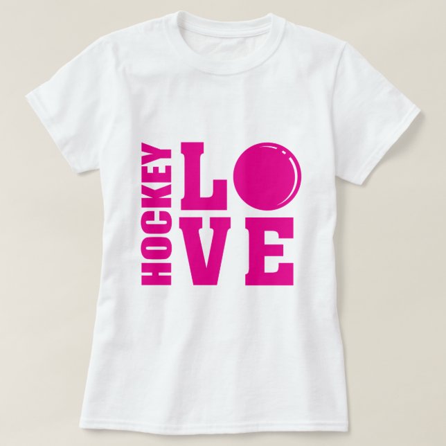 Camiseta Hockey Love (Frente do Design)