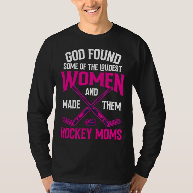 Camiseta Hockey Mom Motherhood Best Mama Ever Hockey Season (Frente)