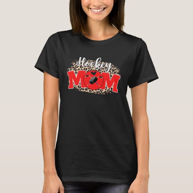 Camiseta Hockey Mom  Mother's Day For Mom Game Day Outfit (Frente)