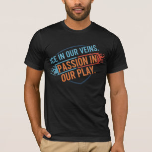 Camiseta Hockey Paixão: Gelo Em Nossas Veias
