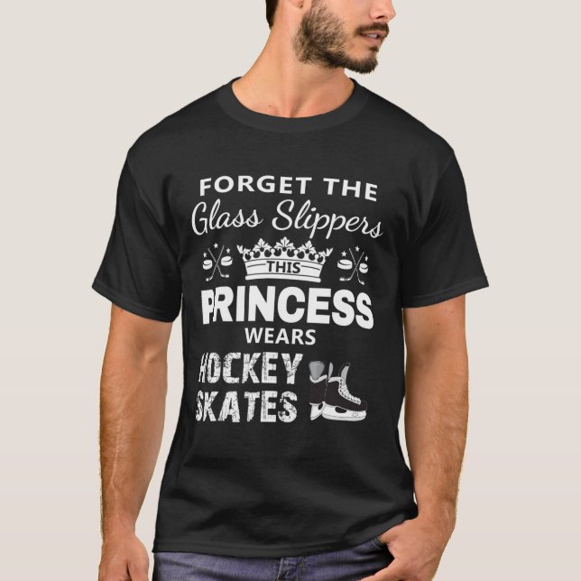 Camiseta Hockey para Meninas - Esta Princesa Veste Ska de H (Frente)
