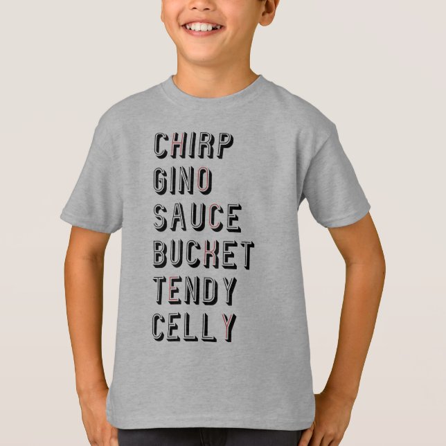 Camiseta Hockey Slang - Balde Chirp Gino Sauce Tendy Celly (Frente)