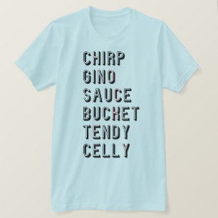 Camiseta Hockey Slang - Balde Chirp Gino Sauce Tendy Celly