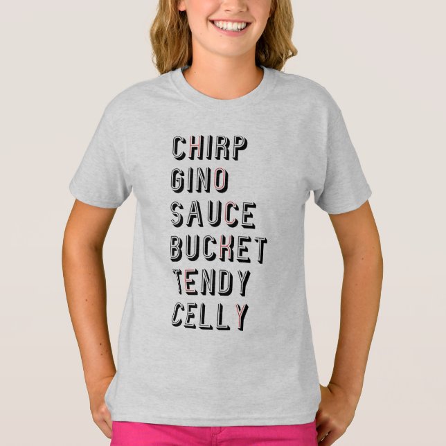 Camiseta Hockey Slang - Balde Chirp Gino Sauce Tendy Celly (Frente)