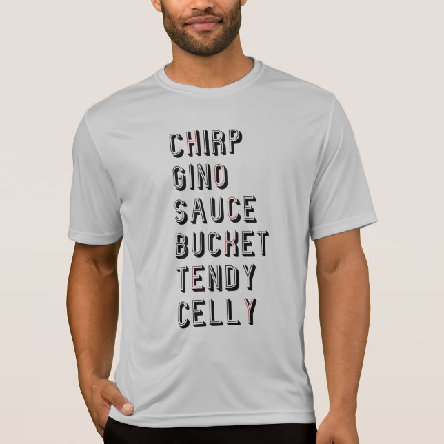 Camiseta Hockey Slang - Balde Chirp Gino Sauce Tendy Celly (Frente)