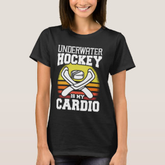Camiseta Hockey Subaquático É O Meu Paraquedismo Cardio Nad
