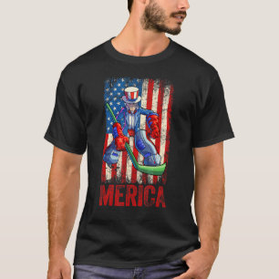 Camiseta Hockey Tio Sam 4 De Julho Boys Men American