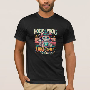 Camiseta Hocus Focus - Preciso de café para me concentrar