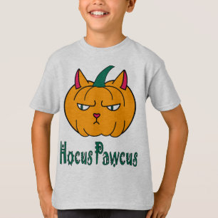 Camiseta Hocus pawcus Halloween abóbora gengibre magia
