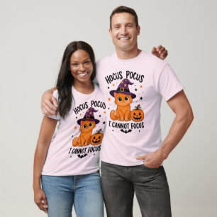 Camiseta Hocus Pocus Não Posso Me Concentrar, Humor de Hall