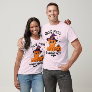 Camiseta Hocus Pocus Não Posso Me Concentrar, Humor de Hall