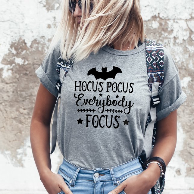 Camiseta Hocus Pocus Todos Focam O Professor Halloween (Hocus Pocus Everybody Focus Teacher Classroom Halloween Shirt)