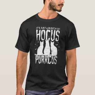 Camiseta Hocus Purrcus Halloween Bruxas Gatos Paródia 3
