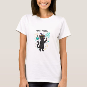Camiseta Hocus Purrcus - Mulher Gato de Halloween