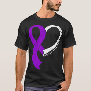 Camiseta Hodgkins Linfoma Consciência Esperança Amor Fita C
