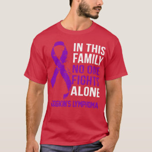 Camiseta Hodgkins Linfoma Consciência Ninguém luta sozinho 