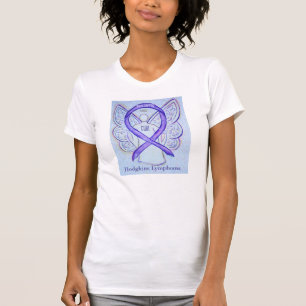 Camiseta Hodgkins Linfoma Sensibilização Friso Anjo