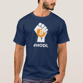 Camiseta HODL Bitcoin BTC: Branco