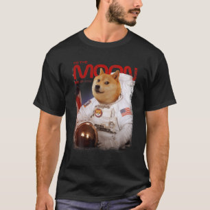 Camiseta HODL SHIB Para O Astronauta Da Lua Shiba Inu Token
