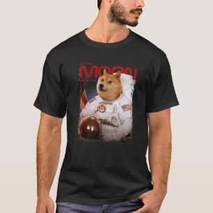 Camiseta HODL SHIB Para O Astronauta Da Lua Shiba Inu Token