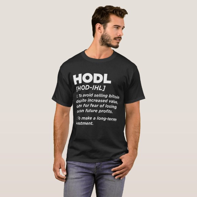 Camiseta Hodl Significando Tee (Frente Completa)