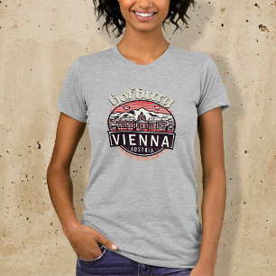 Camiseta Hofburg em círculos Ajustado fino feminino