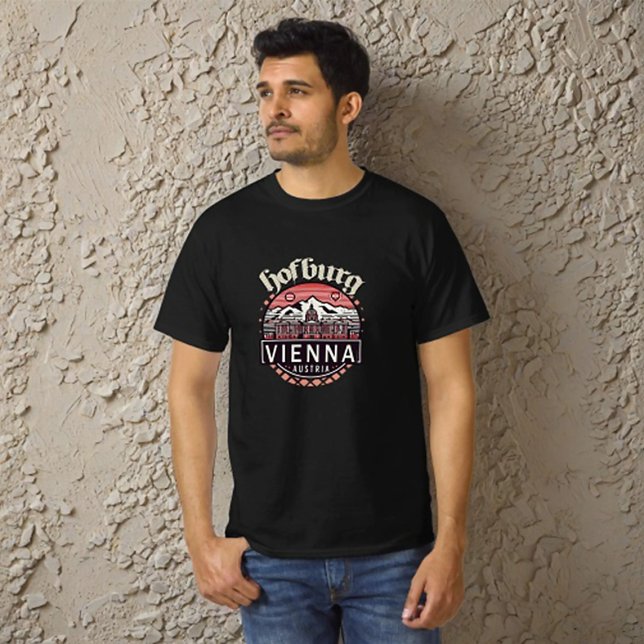 Camiseta Hofburg em círculos Valor masculino (Criador carregado)