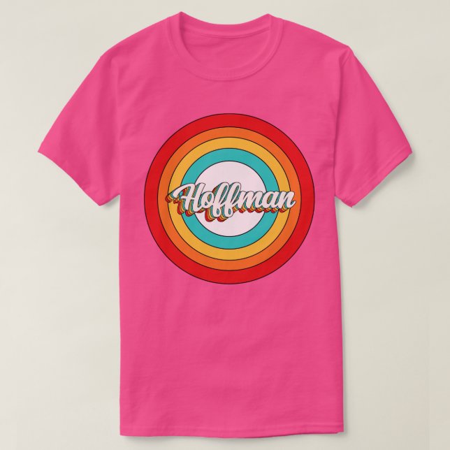 Camiseta Hoffman Name Shirt Vintage Hoffman Circle (Frente do Design)