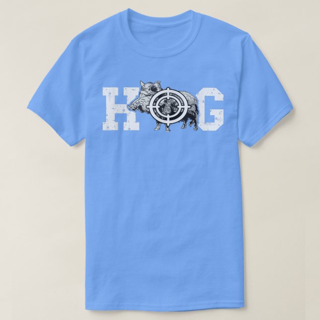 Camiseta Hog Boar Wild Hog Hunting Wild Boar Pigs Wild Hog  (Frente do Design)