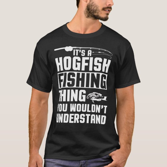Camiseta Hog Fish Apparel  Best  Fishermen Design (Frente)