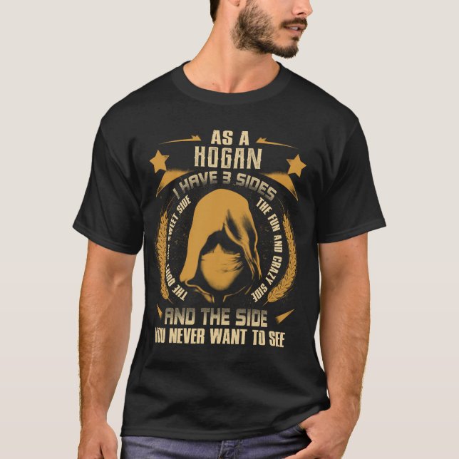 Camiseta HOGAN - Eu Tenho 3 Lados Que Você Nunca Quer Ver (Frente)