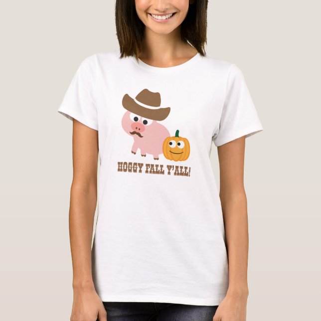 Camiseta Hoggy Fall Y'all! (Frente)