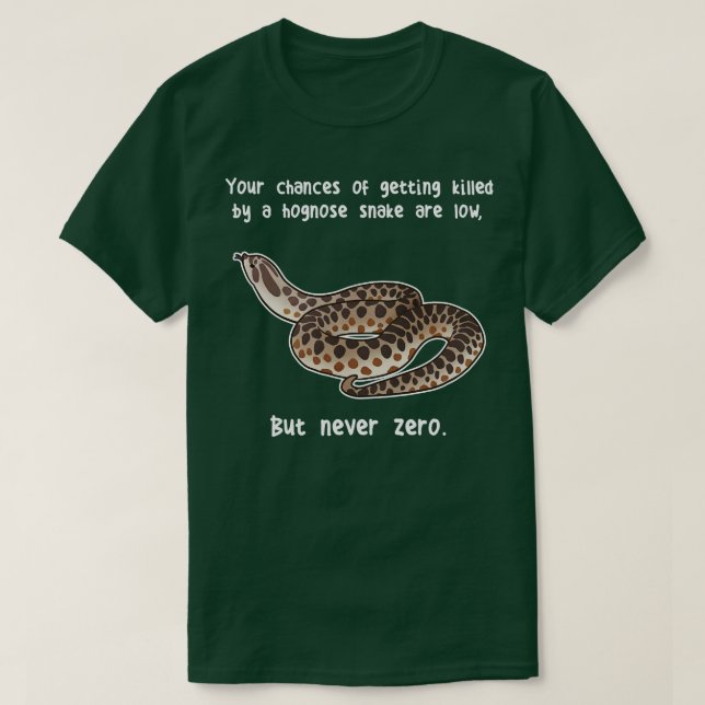 Camiseta Hognose Cobra Nunca Zero (Frente do Design)